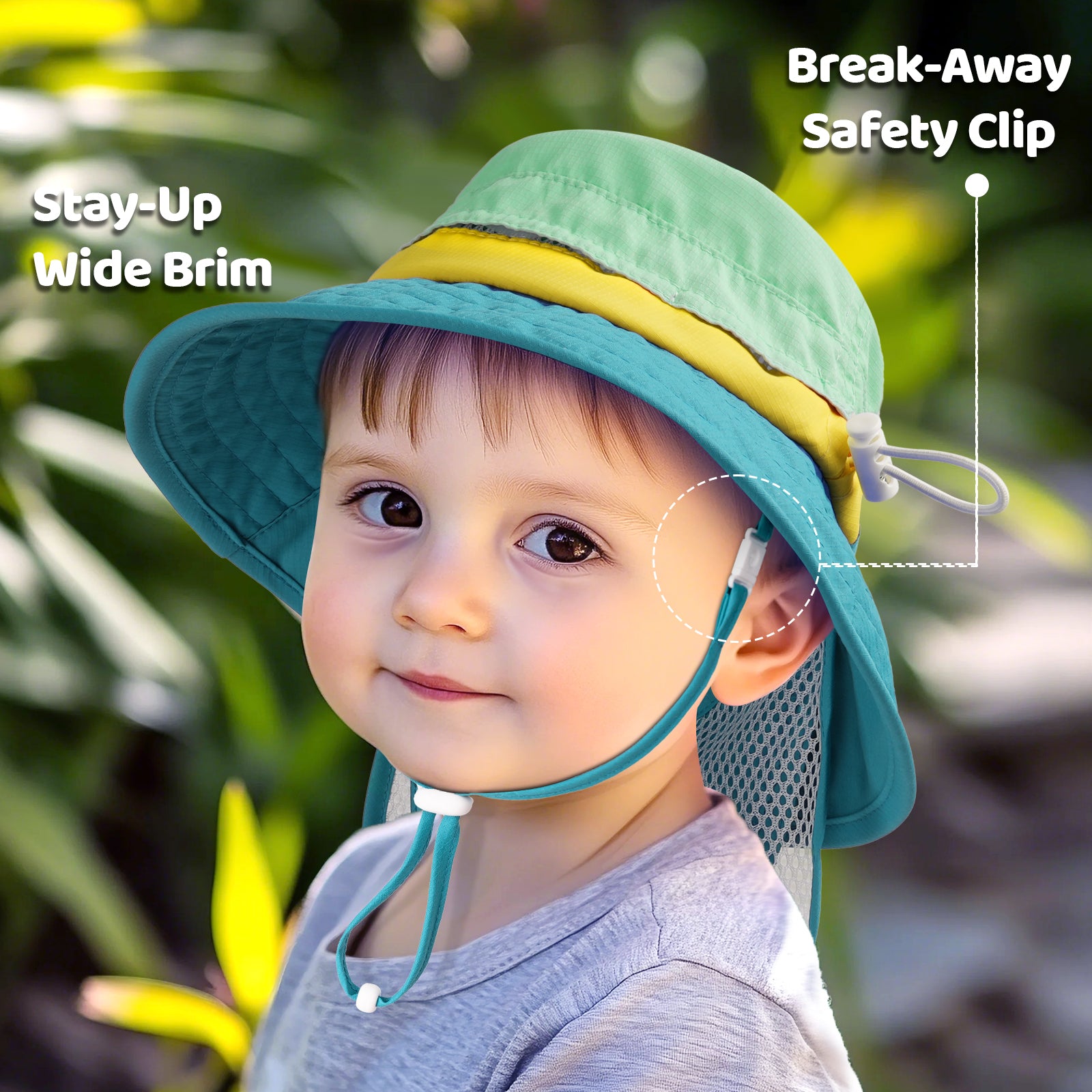 Heccei SkyCandy Sun Hat with Neck Flap