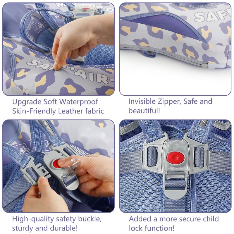 Heccei FoamCore™ Waterproof Deluxe Baby Float - Leopard