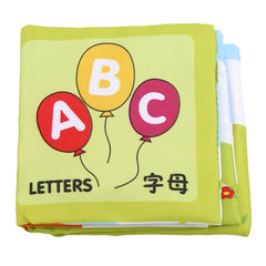 8/10pages Baby Rattles Mobiles Toy Children's Cloth Book Newborn Stroller Hanging Toy Bebe Early Learning Educational Kids Toys