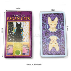 78 Cards Deck Tarot Of Pagan Cats Full English Family Party Board Game Oracle Cards Astrology Divination Fate Card Drop Shipping