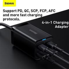 Baseus PD 65W GaN Charger Quick Charge 4.0 3.0 Type C USB Charger for iPhone 13 12 Pro Max Macbook Laptop Fast Charger Adapter