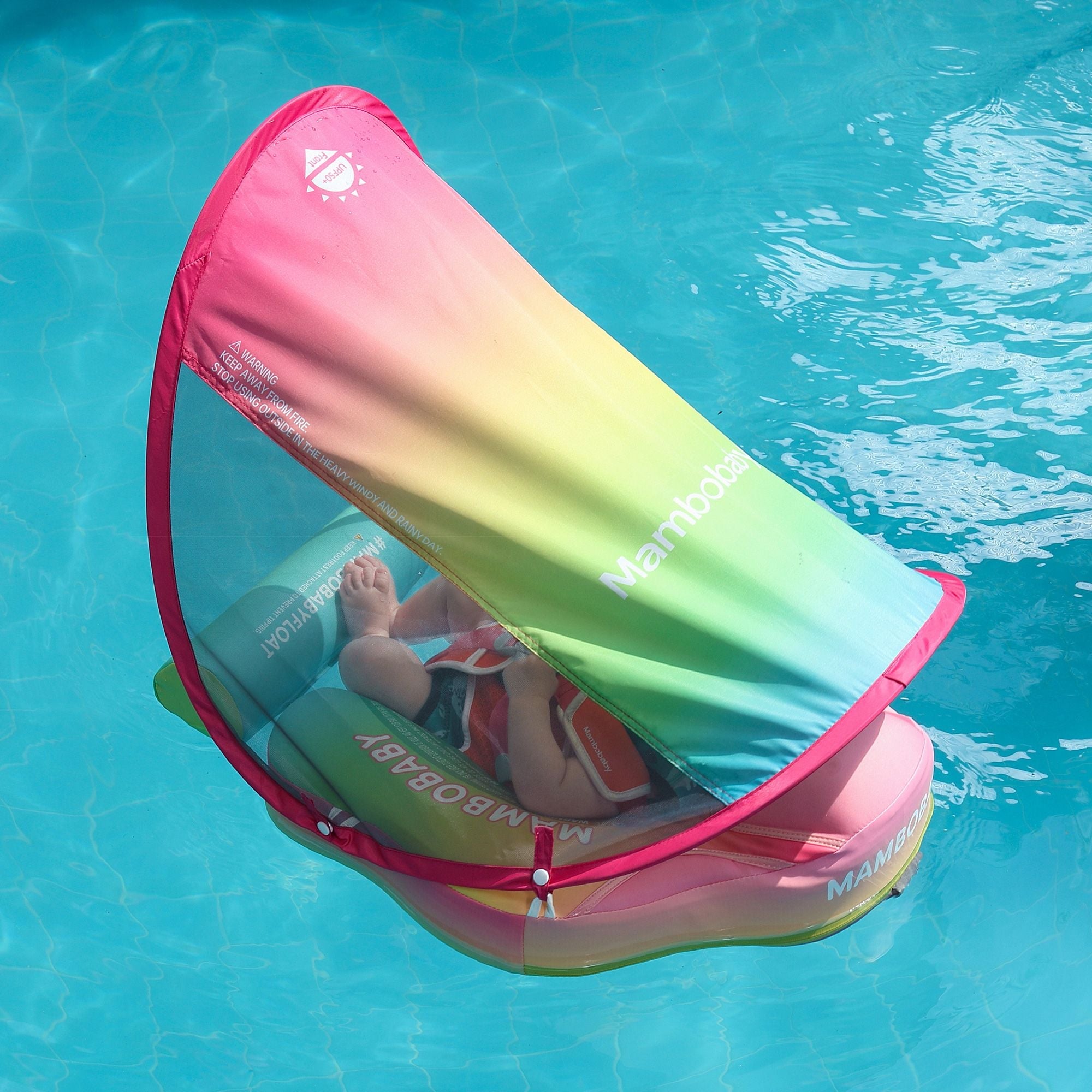 Heccei FoamCore™ Wasserdichter Deluxe Baby-Schwimmring mit Farbverlauf