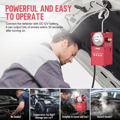 Ancel S100 Car Smoke Leak Detector EVAP Vacuum Leakage Diagnostic Tool DC12V Fuel Pipe Leak Locator Auto Leak Smoke Detector
