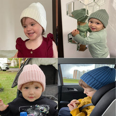 Kids Winter Hats for Newborn Boys Crochet Bonnet Toddler Girl Cap Children Baby Photography Props Boy Accessories Warmer Stuff
