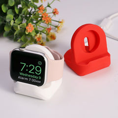 Silicone Charger Stand for Apple Watch Serie 7 6 5 4 3 21 SE Apple watch Iwatch Station Dock Charging Desktop Holder Accessories