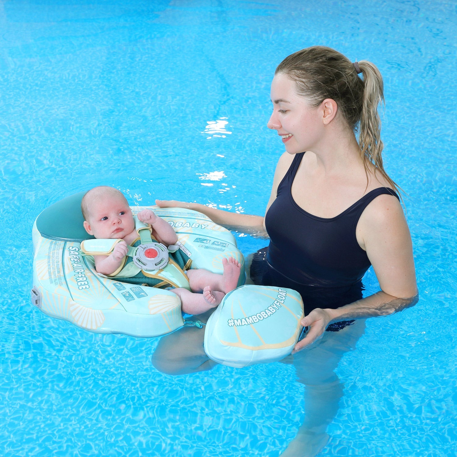 Heccei Baby Swim Float Seashell without Canopy