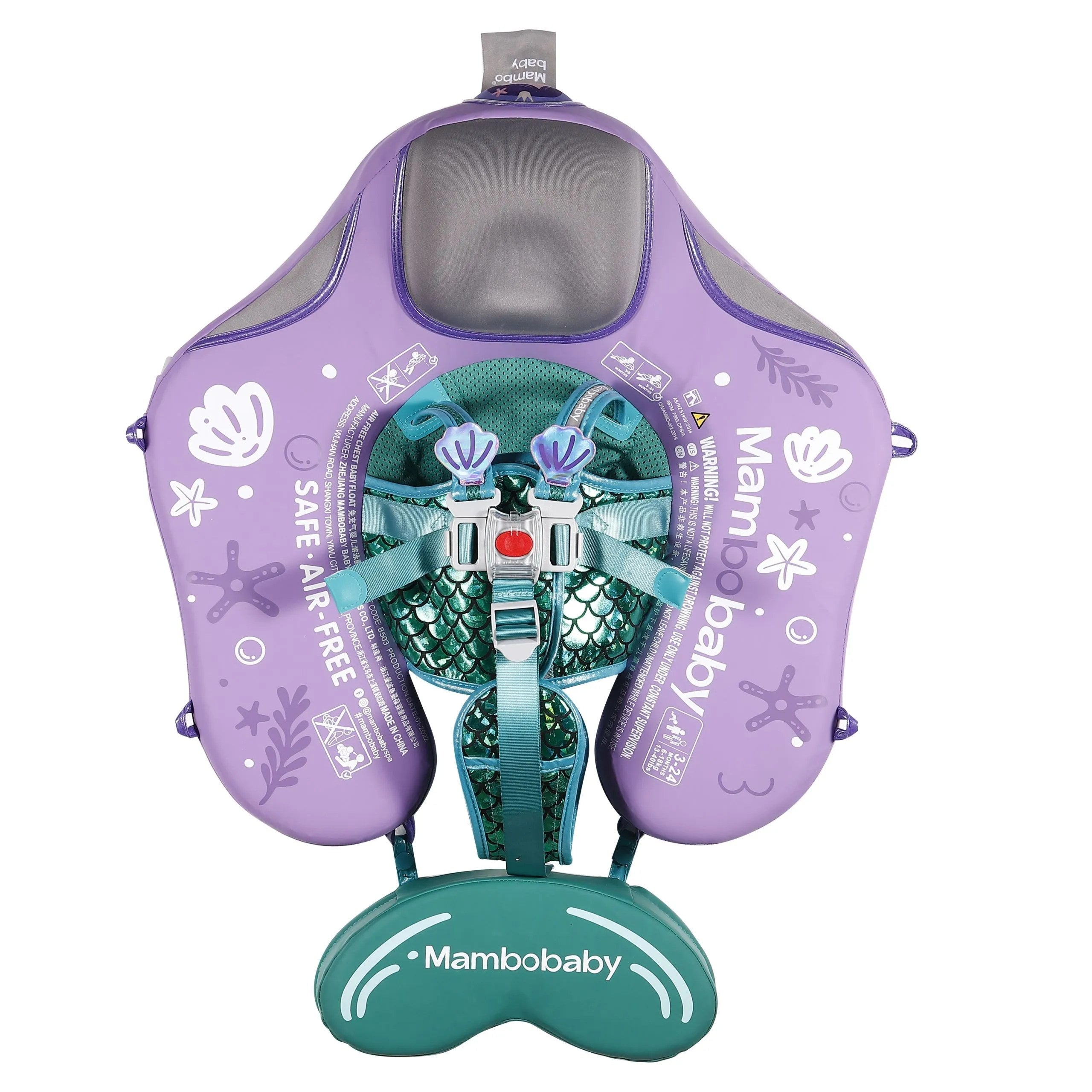 Heccei FoamCore™ Waterproof Deluxe Baby Float - Mermaid