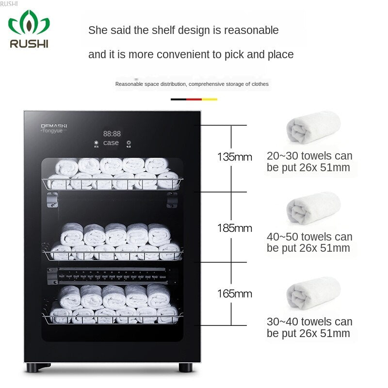 DEMASHI 220V Household Sterilizing Towel Heated Disinfection Cabinet Beauty Salon Towel Warmer Disinfecting Cabinets