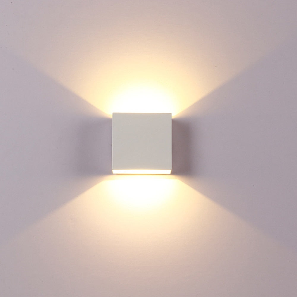 SANDIY Nordic Wall Light 12W Cubic Sconce Night Lamp for Home Corridor Stair Kitchen Decor Bedside Led Indoor Lighting 90-160V