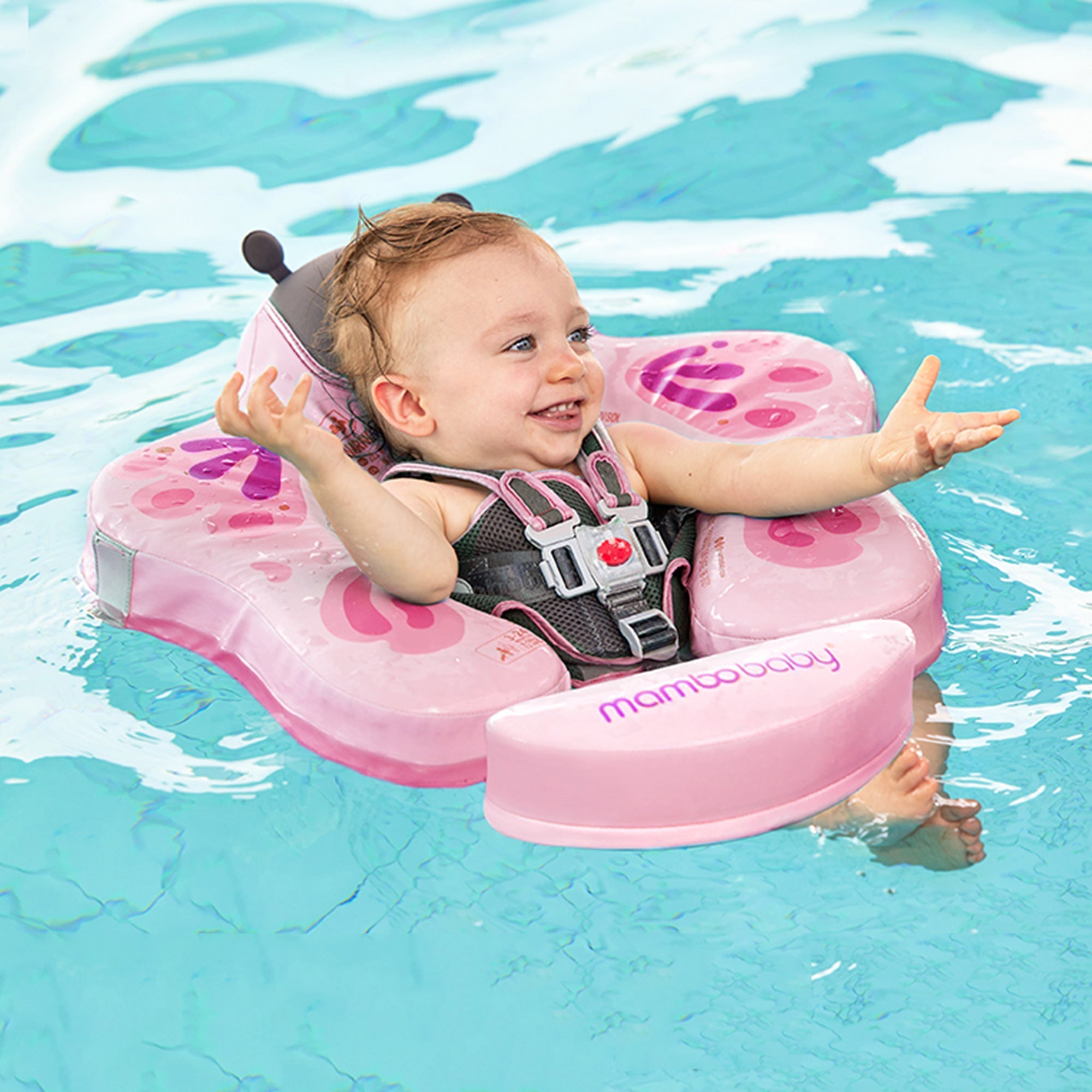 Heccei Baby Swim Float Butterfly With UPF50+ Canopy