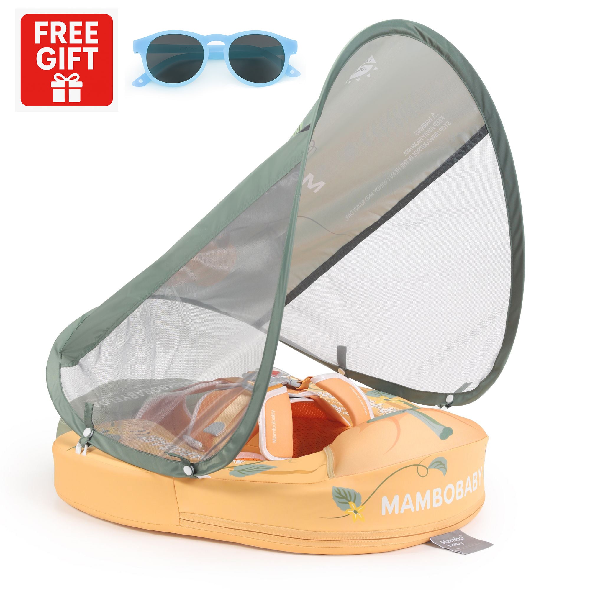 Heccei FoamCore™ Waterproof Deluxe Baby Float Pumpkin