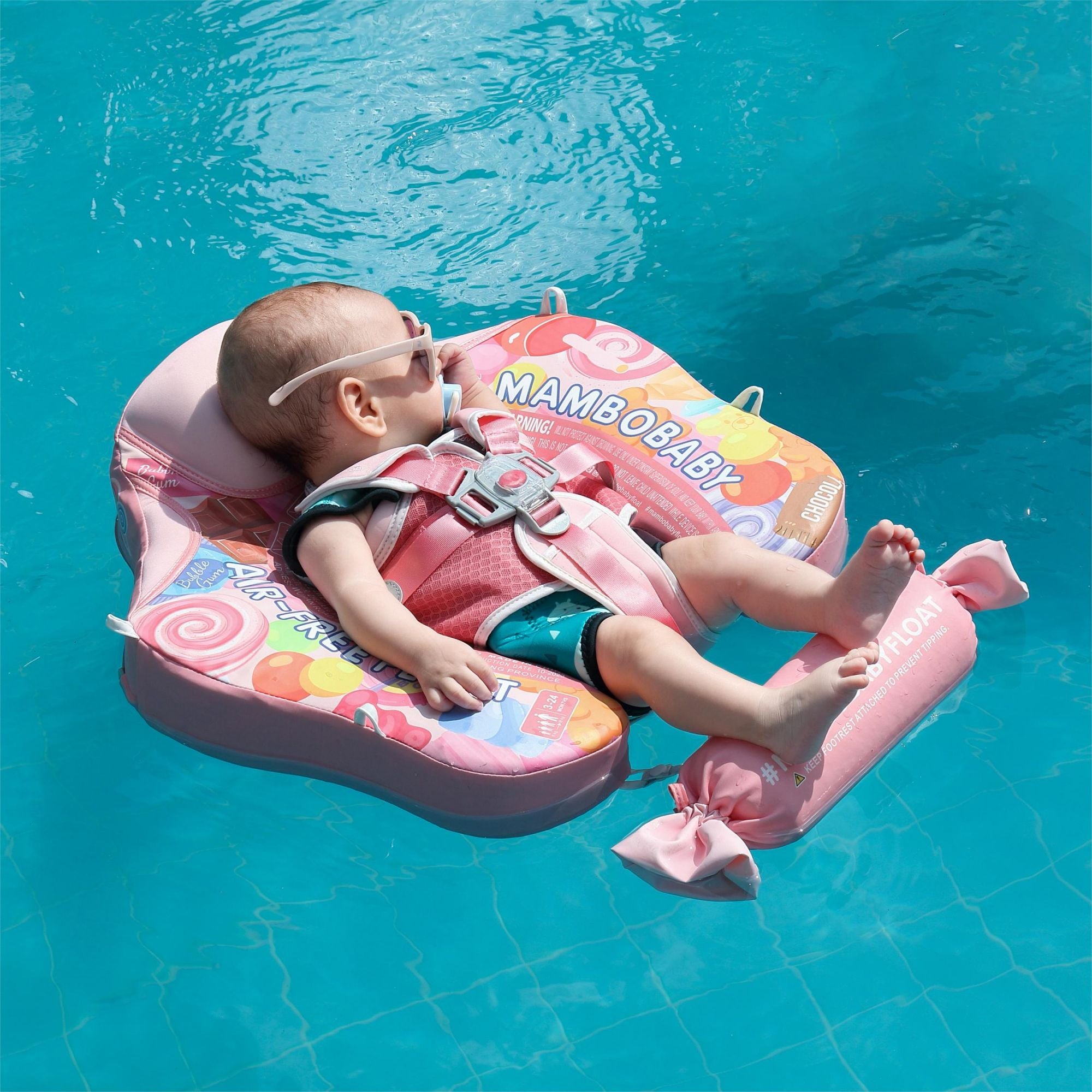 Heccei FoamCore™ Waterproof Deluxe Baby Float - Candy