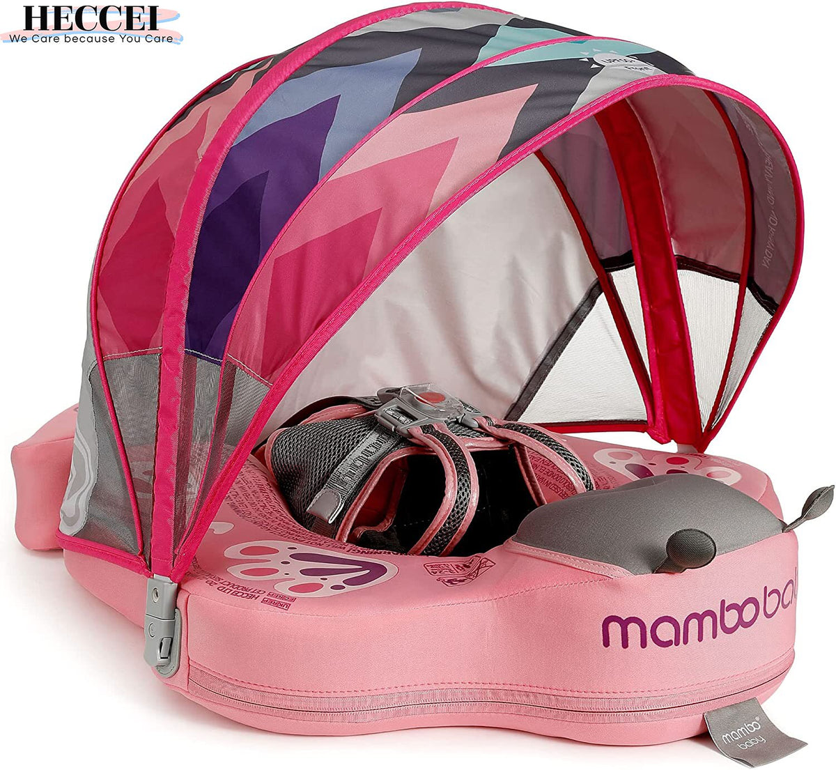 HECCEI Mambobaby Swim Float with Canopy Classic Edition