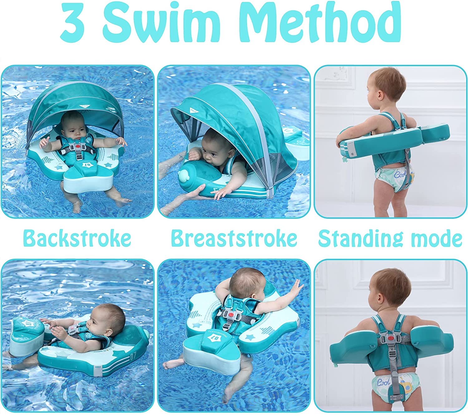 HECCEI Mambobaby Swim Float with Canopy Special Limited Edition