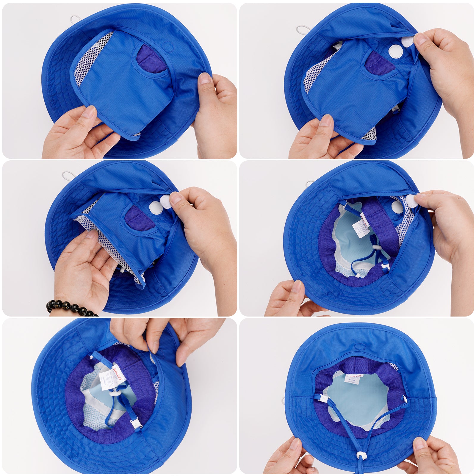 Heccei SkyCandy Sun Hat with Neck Flap