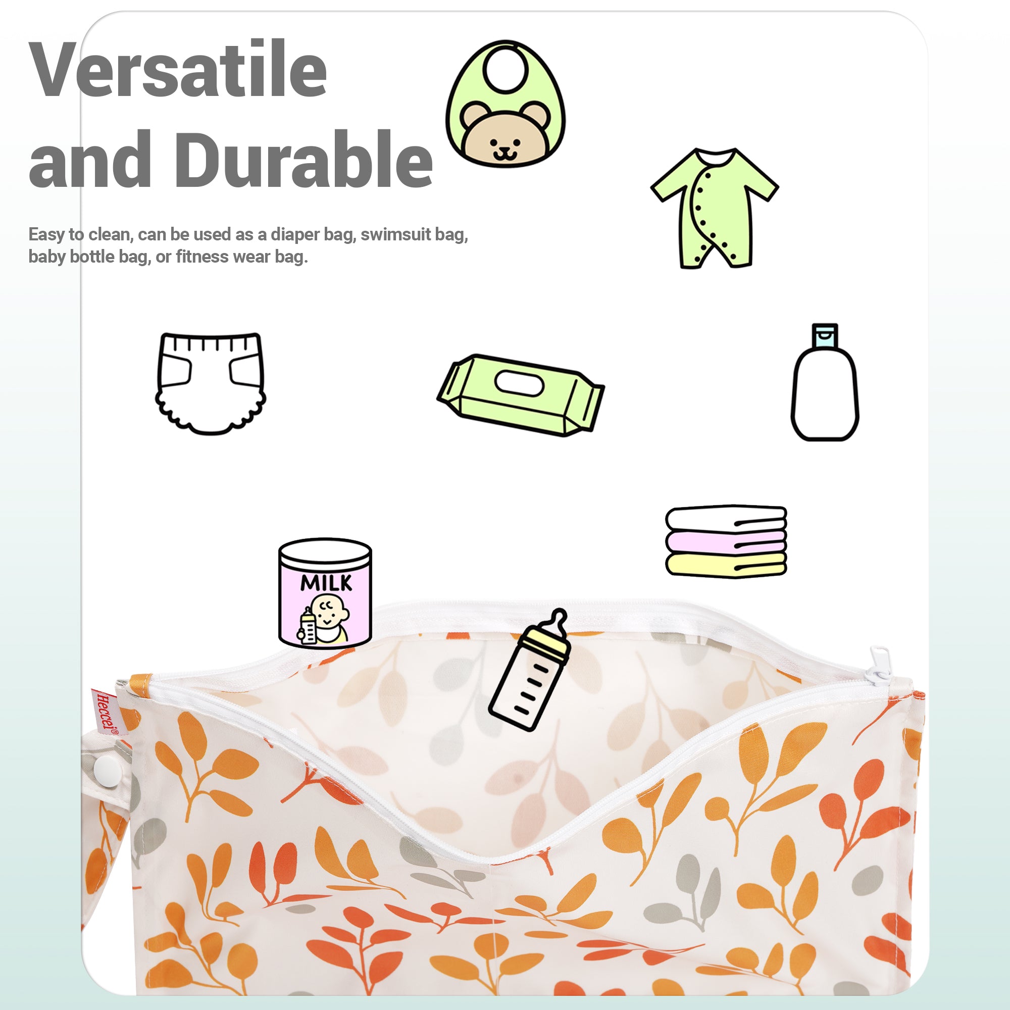 Heccei Wet Dry Bag Set 2 Pack