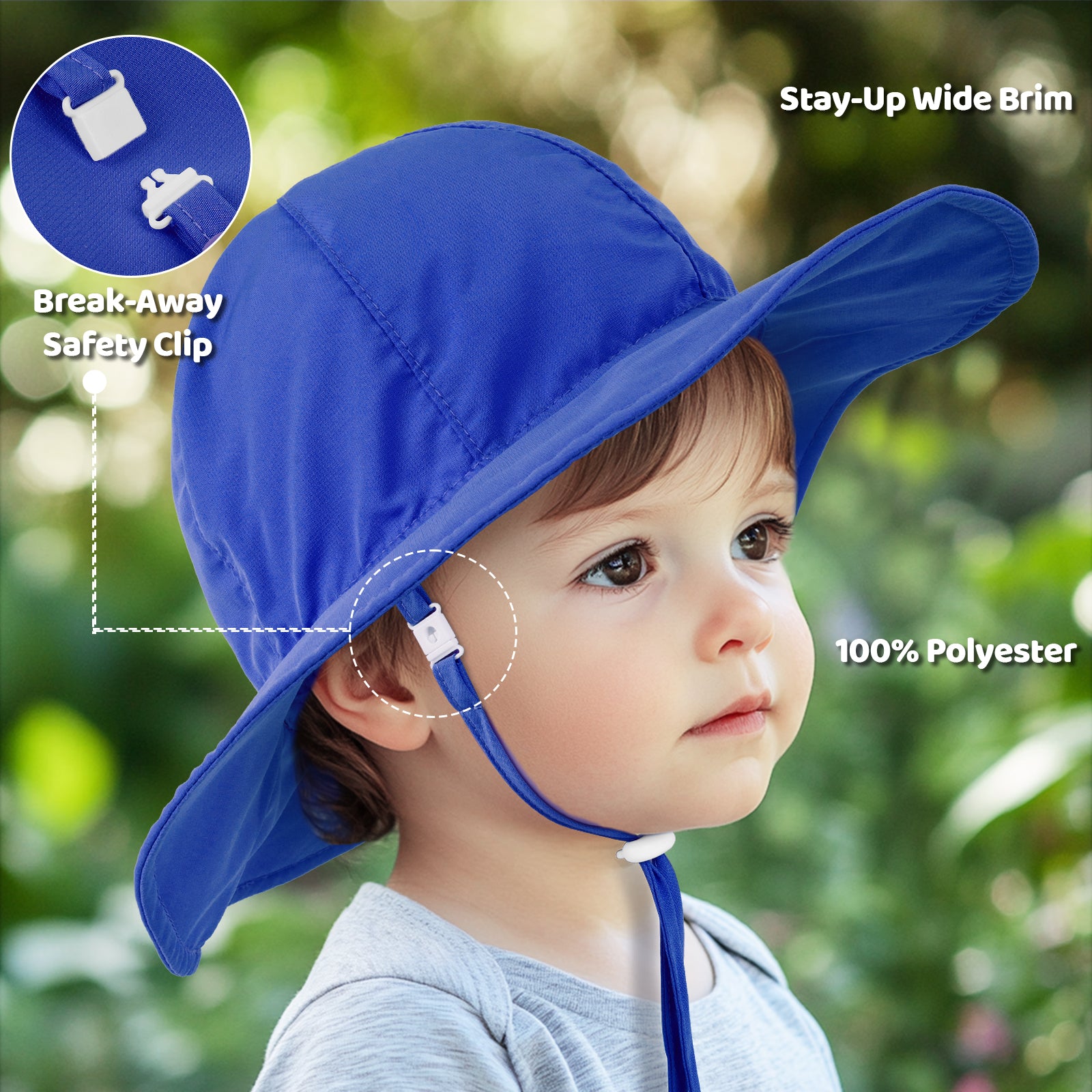 Heccei DryShade WhaleFold™ Baby Sun Hat