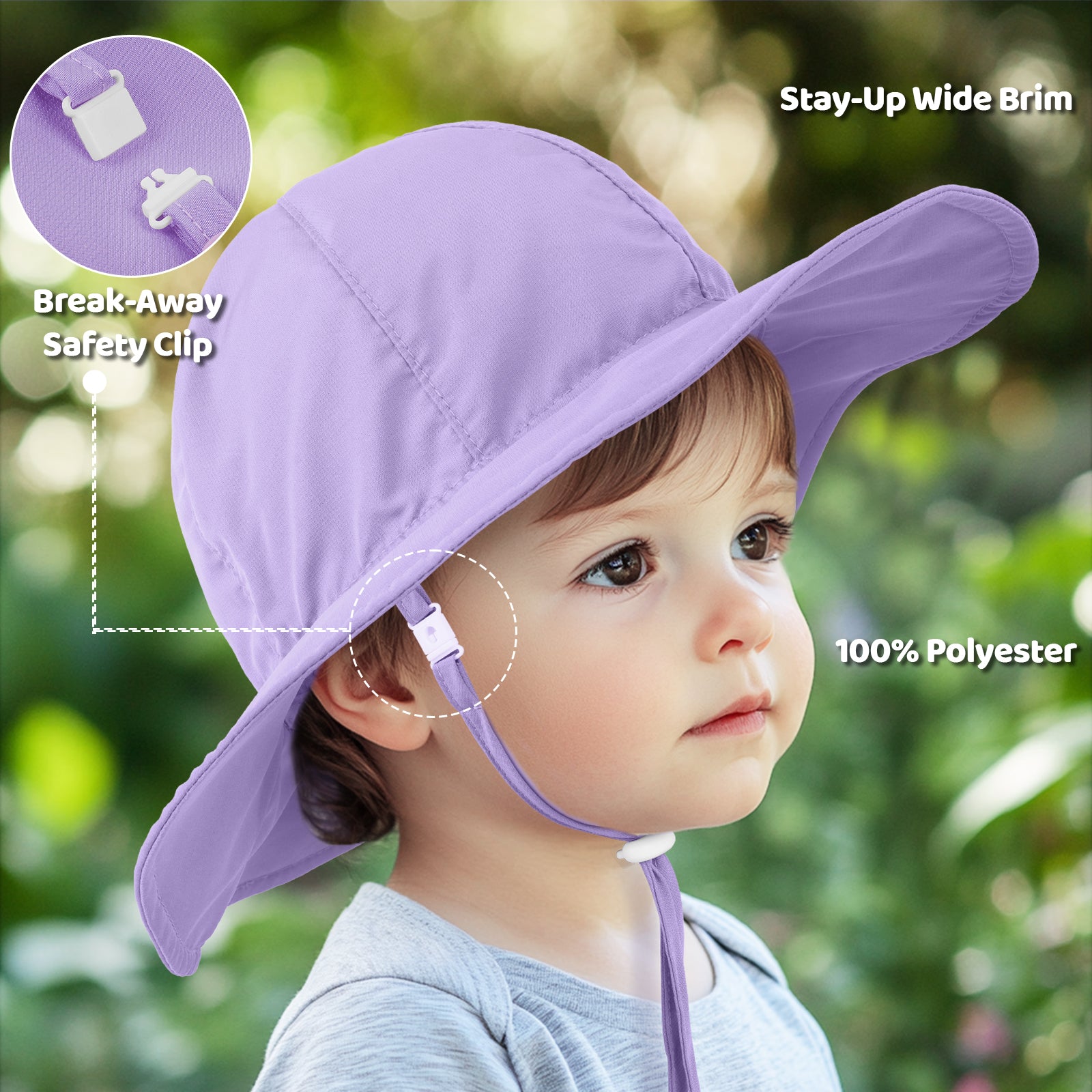 Heccei DryShade WhaleFold™ Baby Sun Hat