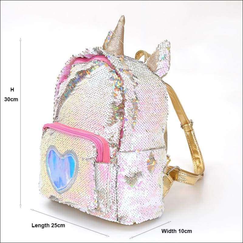 2019 Sequins Unicorn Backpack | Heccei