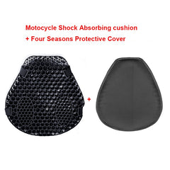 Motorcycle Honeycomb Gel Seat Cushion 3D Mesh Fabric Comfort Autobike Decompression Cover Shock Absorbing Relief Cushions