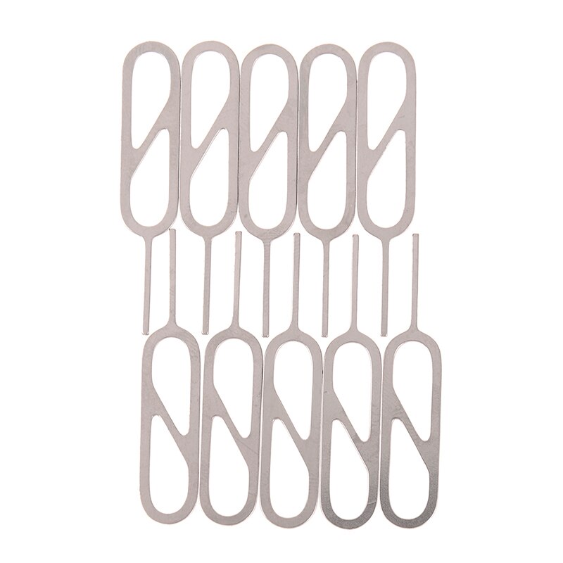 10pcs Metal SIM Card Tray Removal Eject Pin Key Tool Needle For IPhone For Oppo For Vivo For Xiaomi