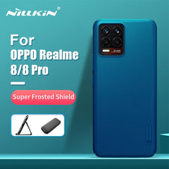 For OPPO Realme 8 Pro Case For Realme 8 Pro NILLKIN Frosted Shield PC Hard Back Cover For Realme 8 with Gift Phone Holder