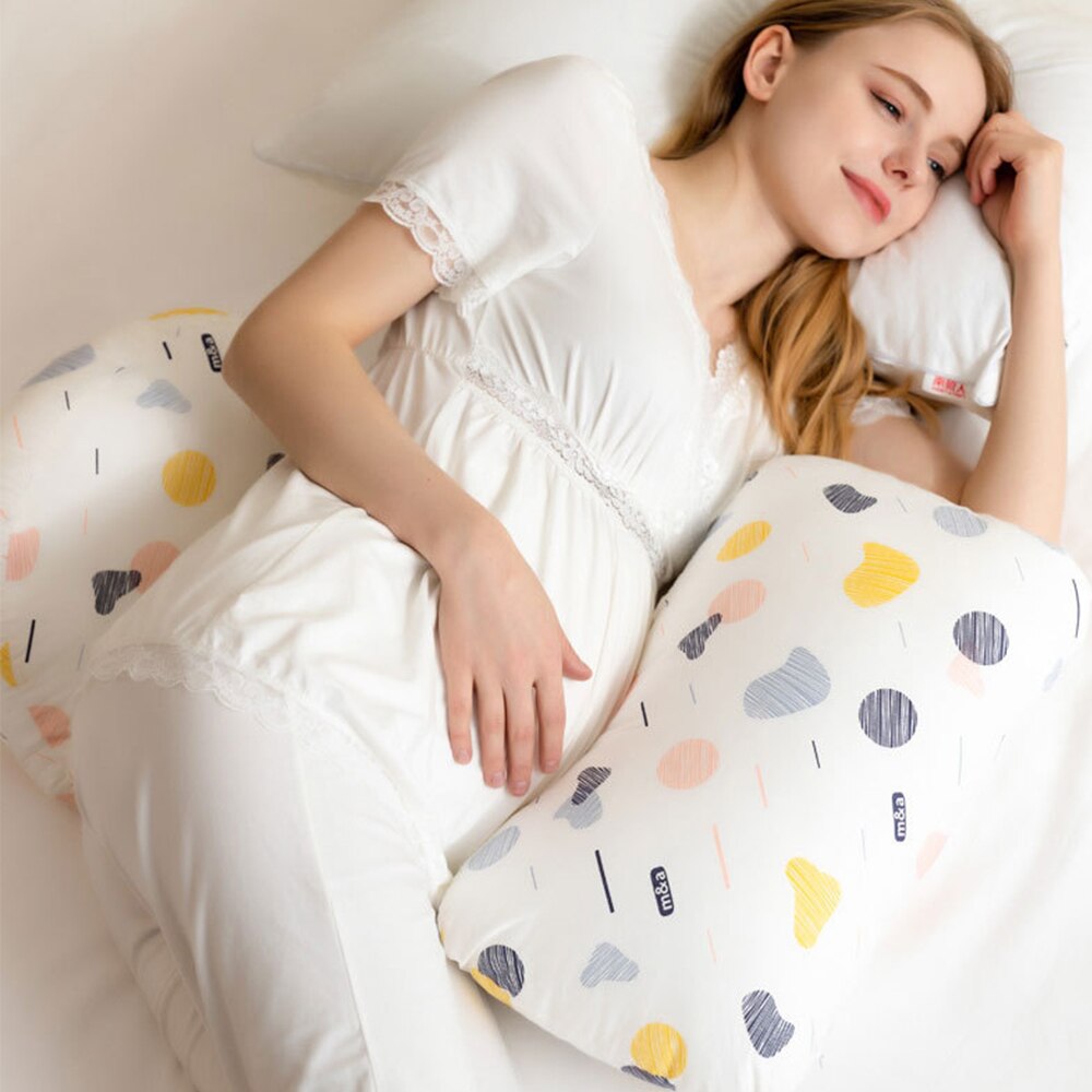 Pregnancy Pillow For Side Sleepers Nursing Comfortable Cotton Pregnant Women Body Pillow Support Waist Cushions