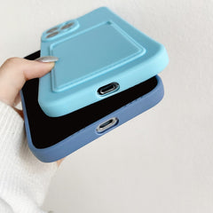 Soft Silicone Phone Case For iPhone 14 11 12 13 Pro Max XR X XS Max 6 6S 7 8 Plus SE 2020 12 Mini 13Pro Wallet Card Holder Cover