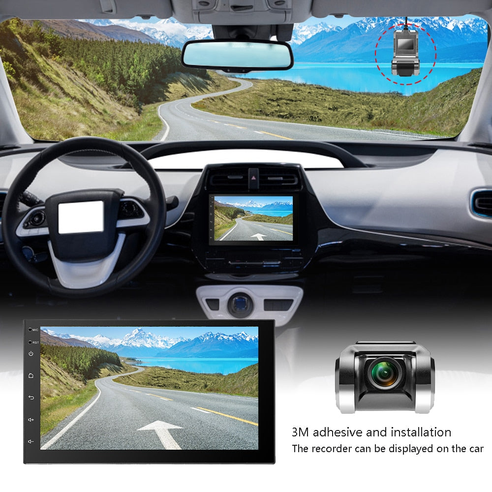 Car DVR Recorder Camera Rearview Mirror Auto DVR Dual Lens Video Dash Cam  with Voice Control - China Dash Cam, Car Video