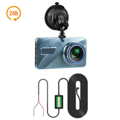 24H Dash Cam Black Box in Car DVR Camera Video Recorder Rear View Dual Lens HD Cycle Recording Video Mirror Recorder Black Box