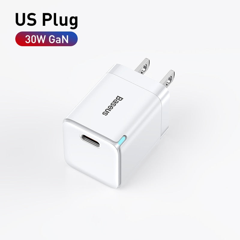 Baseus 140W GaN Charger USB Type C PD3.1 Fast Charge For Macbook Tablet  Quick Charge 4.0 3.0 Phone Charger For iPhone 15 14 13