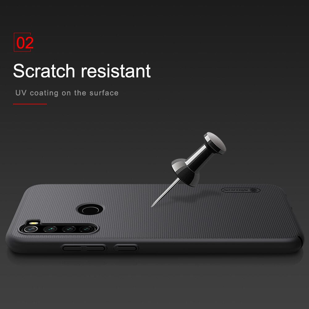 For Xiaomi Redmi Note 8 Case Frosted Shield PC Hard Anti-fingerprint Matte Case Gift Phone Holder For Note 8/8 Pro Phone Cover