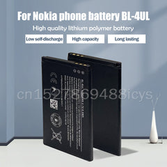 1PCS 1200mAh BL-4UL BL4UL Replacement Phone Battery For Nokia Lumia 225 230 330 RM-1172 RM-1011 RM-1012 RM-1126 TA-1030 230DS