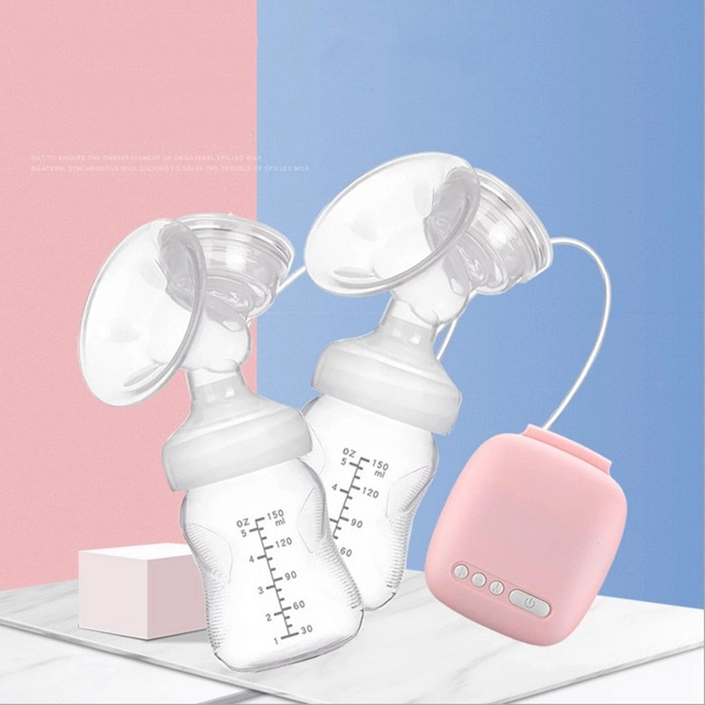 Electric Automatic Breast Pump With Milk Bottle Infant USB BPA free Powerful Breast Pumps Baby Breast Feeding Manual Breast Pump
