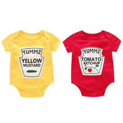 Baywell Baby Rompers Twins Boys Girls Rompers Cute Vegetable Jumpsuit Romper for Newborns Cotton Clothes Costumes For Infants