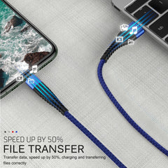 1m 2m 3m USB Type C Cable For Samsung Galaxy S20 3A Fast Charging Cord USB C Cable For Huawei P40 Xiaomi Redmi Charger Long Wire