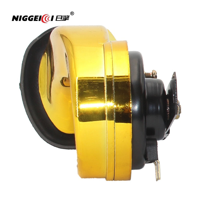 NIGGEII 12V car horn, motorcycle horn, super loud 115db, double waterproof design, 360 ° riveting, high cost performance