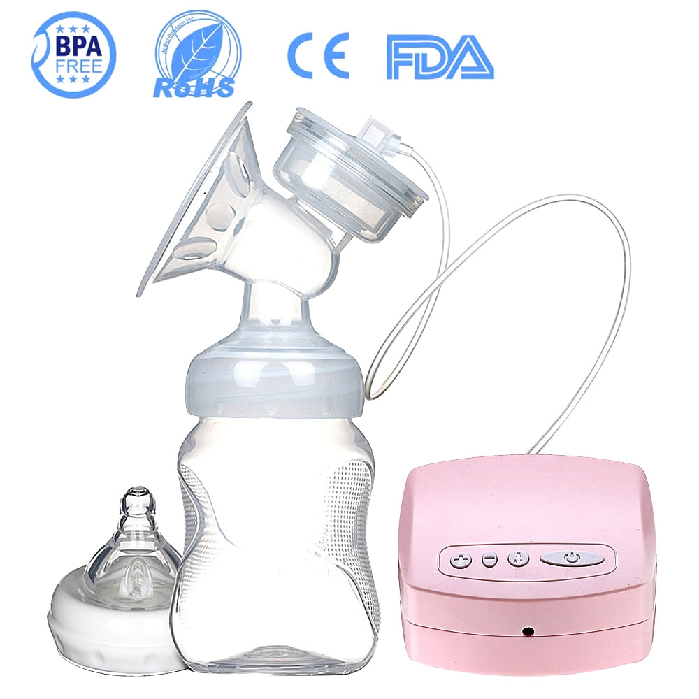 Electric Automatic Breast Pump With Milk Bottle Infant USB BPA free Powerful Breast Pumps Baby Breast Feeding Manual Breast Pump