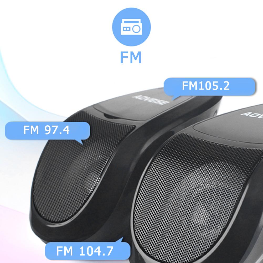 Card Audio Stereo FM Radio With Light Multifunctional Bluetooth-compatible Scooter Professional MP3 Player Motorcycle Speaker