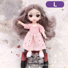 New 16 cm BJD Mini Doll 13 Movable Joint Girl Baby 3D Big Eyes Beautiful DIY Toy Doll With Clothes Dress Up 1/12 Fashion Doll