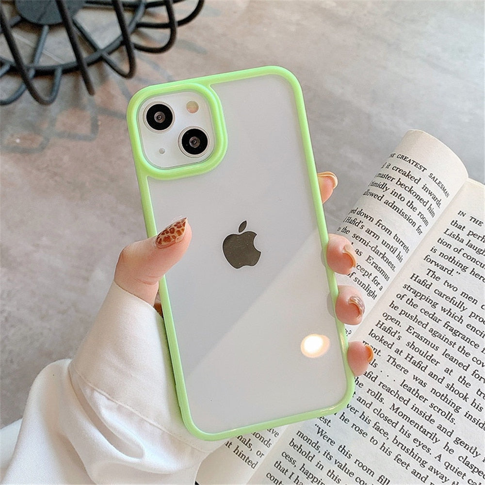 Candy Shockproof Silicone Bumper Phone Case For iPhone 14 11 12 13 Pro –  heccei online shop
