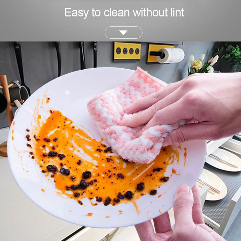 6PCS/3PCS 30*40CM Cleaning Cloths Oil Free Dishwashing Towel Kitchen Cleaning Rag Microfiber Towels Cleaning Micro Fiber Wipe