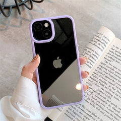 Candy Shockproof Silicone Bumper Phone Case For iPhone 14 11 12 13 Pro Max X XS XR 8 7 Plus SE Transparent Protection Back Cover