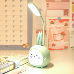 Portable LED Desk Lamp Foldable Light Cute Cartoon Desk Lamp USB Recharge LED Reading Light Eye Protective Colorful Night light
