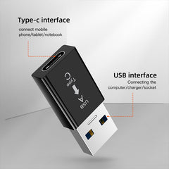 1pcs Type C To USB 3.0 Adapter Power Adapters Chargers Converters Portable Travel Charger Adapter For Xiaomi Samsung Huawei