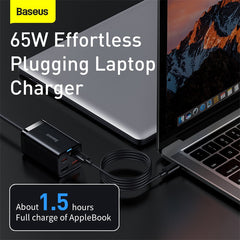 Baseus PD 65W GaN Charger 4 USB Quick Charge 4.0 3.0 Type C USB Charger for iPhone 14 13 12 Pro Fast Charger for Macbook Laptop
