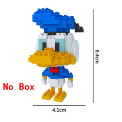 plastic mini blocks mickey Minnie donald duck cartoon diy model micro building brick blocks action figures toys for kids