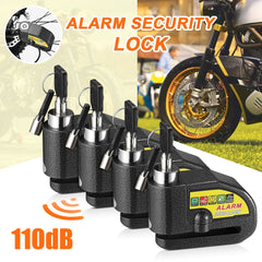 Anchtek Motorcycle Alarm Disc Brake Lock Security Moto Wheel Disk Padlock Waterproof 110db Loud Anti Theft Alarma Motocicleta