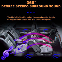 12V 7900W 4 Channel Car Amplifier Subwoofer Slim Class A/B Car Audio Amp Powerful Amplifiers Subwoofer Bass Speaker Amplifiers