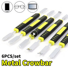 6pcs Metal Crowbar Boot Stick Mobile Phone Digital Mini Multi Home Appliance Disassemble Tool Electronic Repair Hand Tool Kit